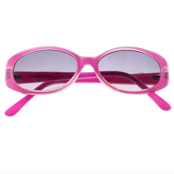 Liz Claiborne Barbiecore oval pink bifocal sunglasses